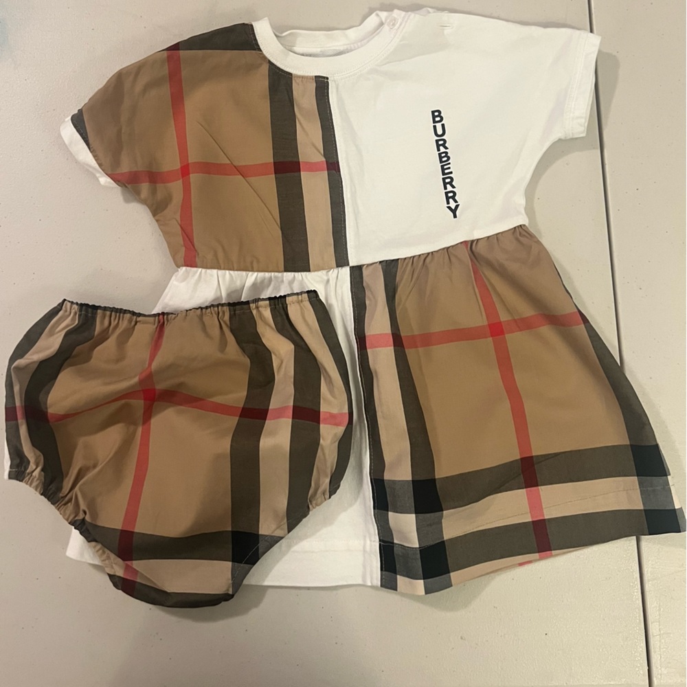 Burberry Baby Vintage Check dress and bloomers set 12months